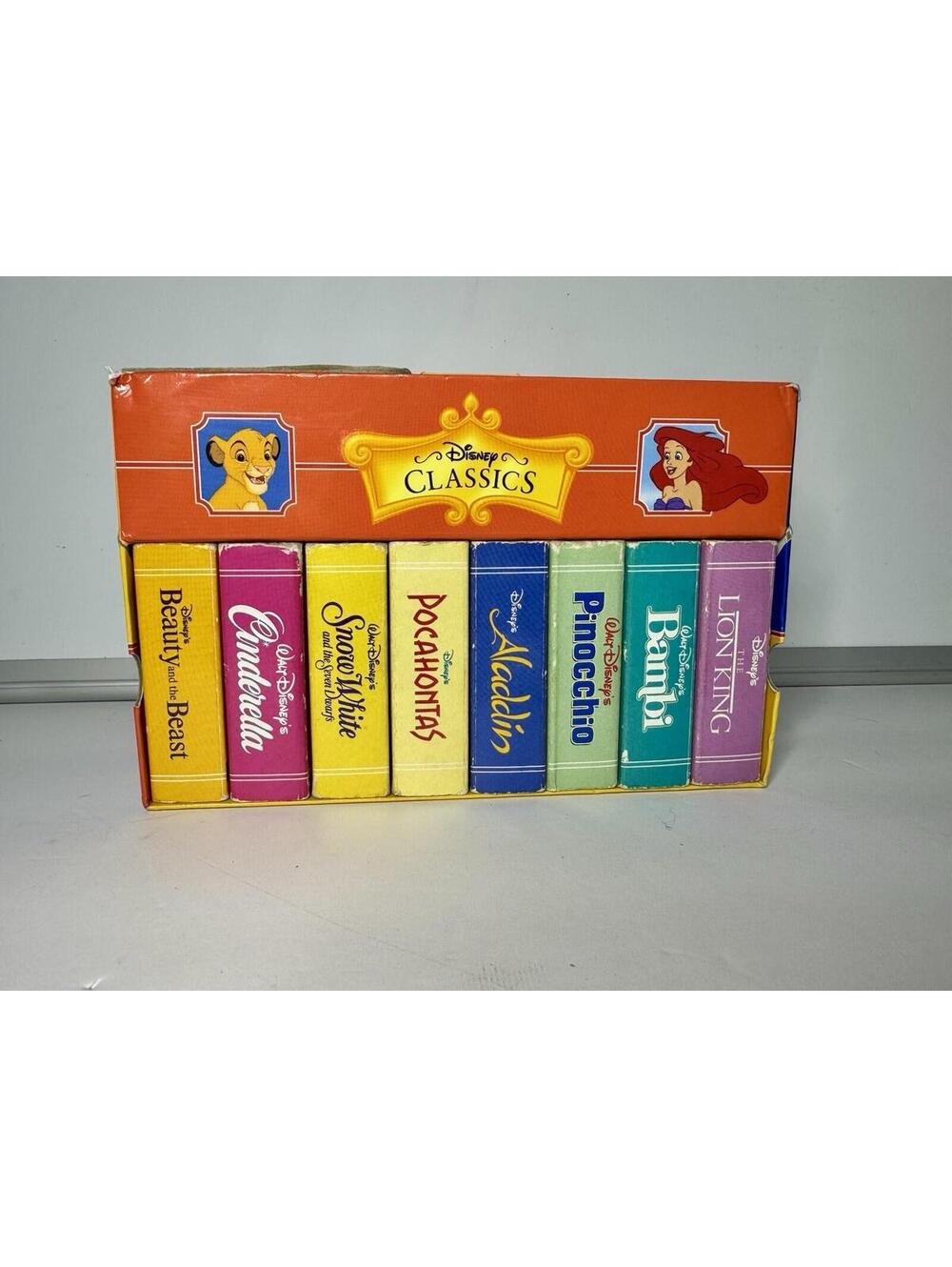 Vintage Disney Classics Book Block Mini Board Book Set 1999 Missing Lil Mermaid